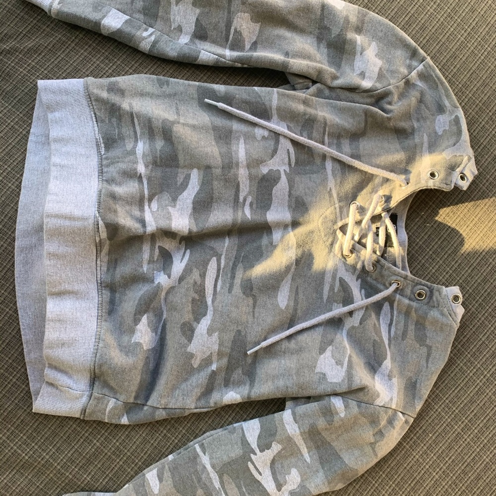 Gray Camo Sweatshirt